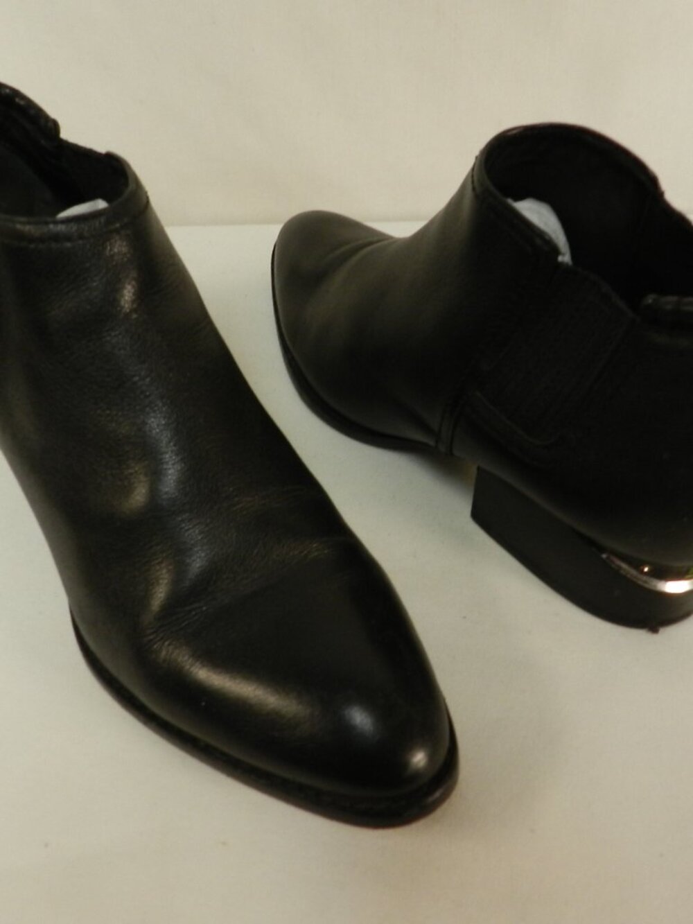 Alexander Wang Kori Cut-Out Heel Boots booties Black Leather Italy Size 39 US 9
